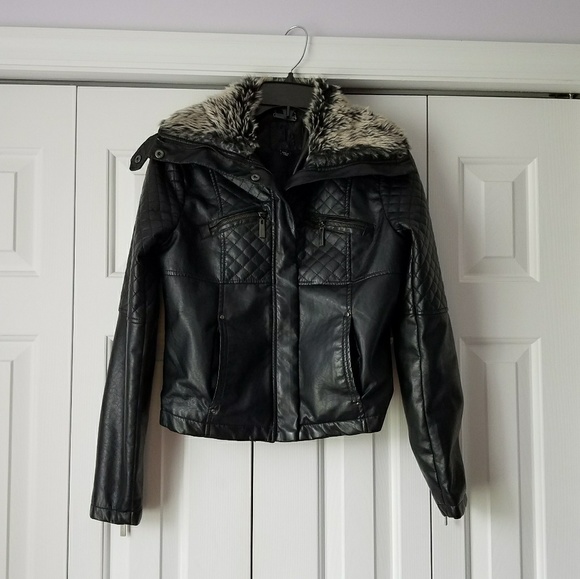 Fur leather jacket - Picture 1 of 4